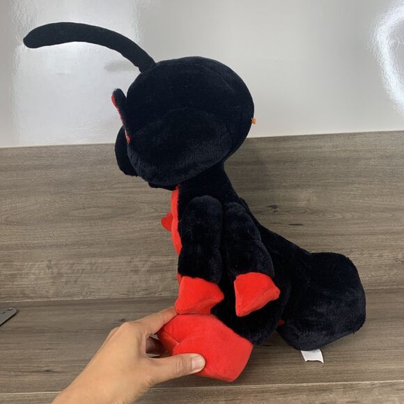 Classic Toy Co. Large Ant with Antenna Stuffed Animal Plush Black Red 20 Inch - Picture 2 of 8